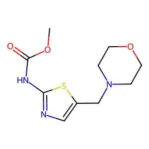 (5-Morpholin-4-ylmethyl-thiazol-2-yl)-carbamic acid methyl ester structure