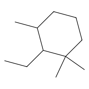 Cyclohexane, 2-ethyl-1,1,3-trimethyl- structure