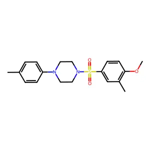 1-(4-Methoxy-3-methylbenzenesulfonyl)-4-(4-methylphenyl)piperazine structure