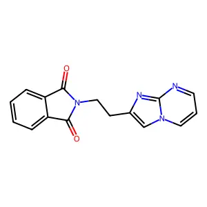 2-(2-imidazo[1,2-a]pyrimidin-2-ylethyl)-1H-isoindole-1,3(2H)-dione structure