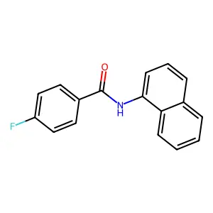 4-fluoro-N-(naphthalen-1-yl)benzamide structure