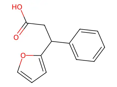 3-(2-Furyl)-3-phenylpropanoic acid structure