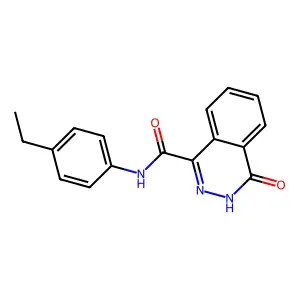 N-(4-ethylphenyl)-4-oxo-3H-phthalazine-1-carboxamide structure