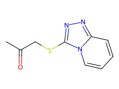 1-([1,2,4]Triazolo[4,3-a]pyridin-3-ylthio)propan-2-one structure
