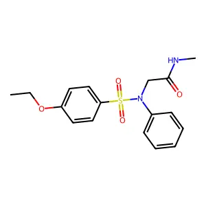 2-(N-(4-ethoxyphenyl)sulfonylanilino)-N-methylacetamide structure