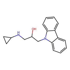 1-Carbazol-9-yl-3-(cyclopropylamino)propan-2-ol structure