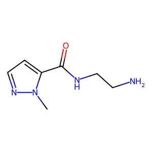 N-(2-aminoethyl)-1-methyl-1H-pyrazole-5-carboxamide structure