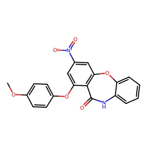 1-(4-Methoxyphenoxy)-3-nitrodibenz[b,f][1,4]oxazepin-11(10H)-one structure
