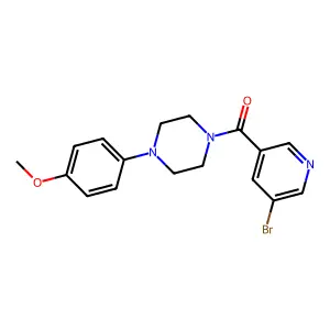 (5-Bromopyridin-3-yl)-[4-(4-methoxyphenyl)piperazin-1-yl]methanone structure