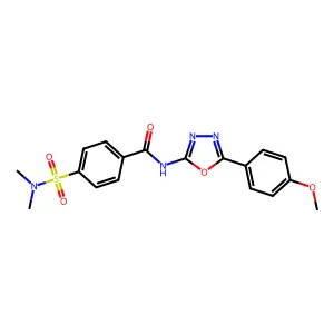 4-(dimethylsulfamoyl)-N-[5-(4-methoxyphenyl)-1,3,4-oxadiazol-2-yl]benzamide structure