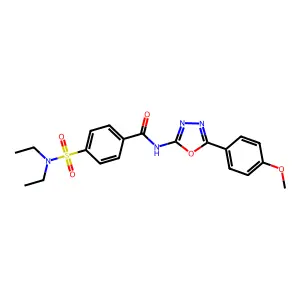 4-(diethylsulfamoyl)-N-[5-(4-methoxyphenyl)-1,3,4-oxadiazol-2-yl]benzamide structure
