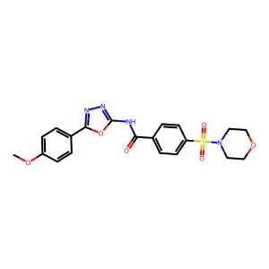 N-(5-(4-methoxyphenyl)-1,3,4-oxadiazol-2-yl)-4-(morpholinosulfonyl)benzamide structure