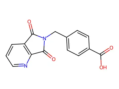 4-((5,7-Dioxo-5H-pyrrolo[3,4-b]pyridin-6(7H)-yl)methyl)benzoic acid structure