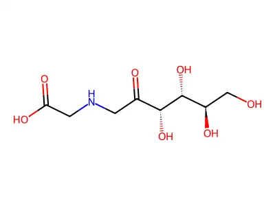 N-(1-deoxy-D-fructos-1-yl)glycine structure