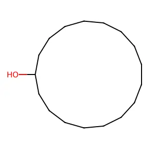 Cycloheptadecanol structure