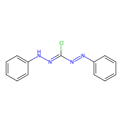 3-Chloro-1,5-diphenylformazan structure