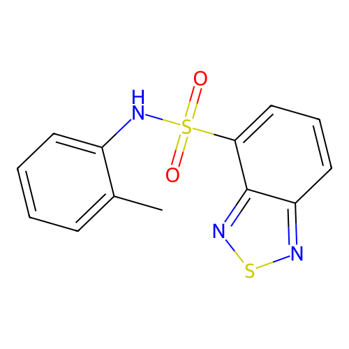 N-(2-methylphenyl)-2,1,3-benzothiadiazole-4-sulfonamide structure