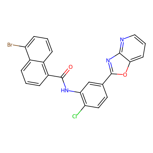 C23H13BrClN3O2 structure