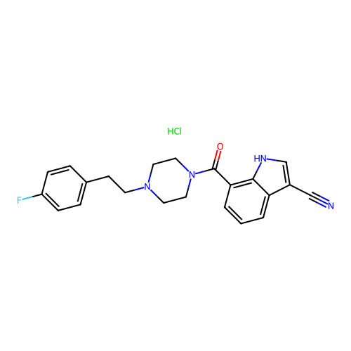 Pruvanserin hydrochloride structure