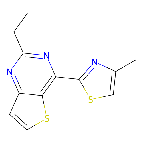 2-Ethyl-4-(4-methyl-1,3-thiazol-2-yl)thieno[3,2-d]pyrimidine structure