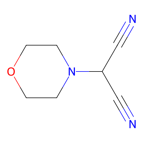 Morpholin-4-ylmalononitrile structure