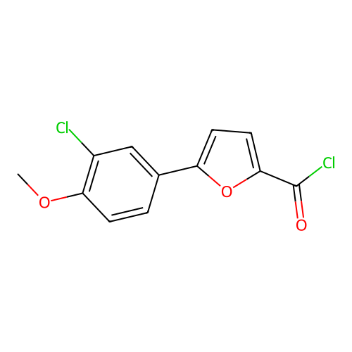 5-(3-Chloro-4-methoxyphenyl)furan-2-carbonyl chloride structure