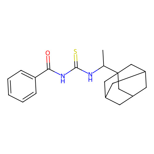N-[1-(1-adamantyl)ethylcarbamothioyl]benzamide structure