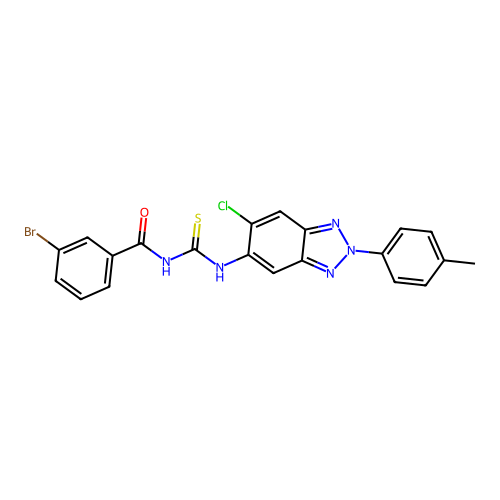 C21H15BrClN5OS structure