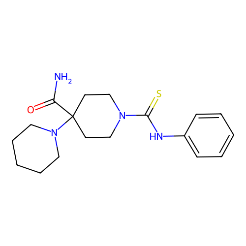 1'-(Phenylcarbamothioyl)-[1,4'-bipiperidine]-4'-carboxamide structure