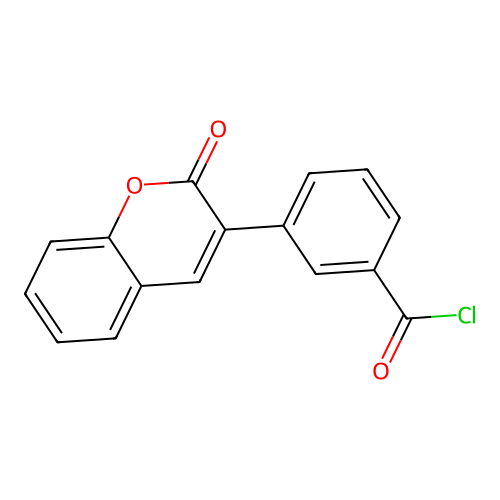 3-(2-oxo-2H-chromen-3-yl)benzoyl chloride structure