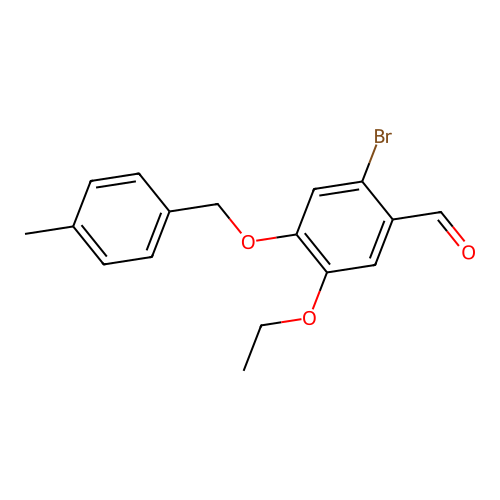 2-Bromo-5-ethoxy-4-[(4-methylbenzyl)oxy]benzaldehyde structure