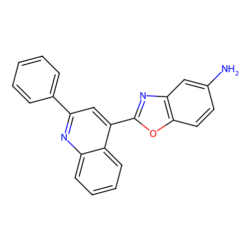 2-(2-Phenylquinolin-4-yl)-1,3-benzoxazol-5-amine structure