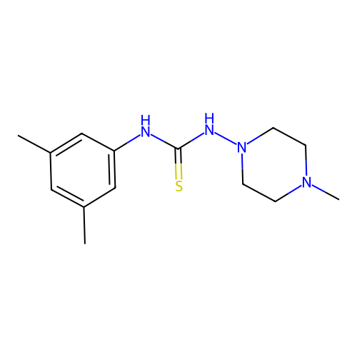 1-(3,5-Dimethylphenyl)-3-(4-methylpiperazin-1-yl)thiourea structure