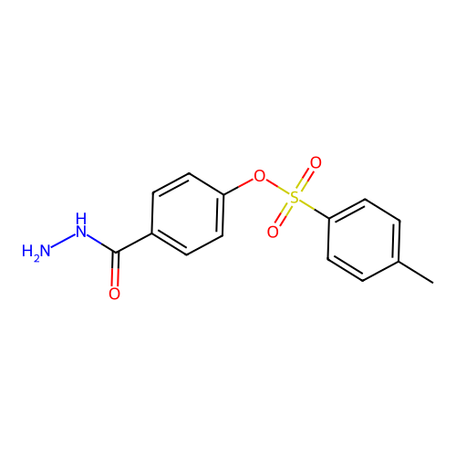 4-(Hydrazinecarbonyl)phenyl 4-methylbenzene-1-sulfonate structure