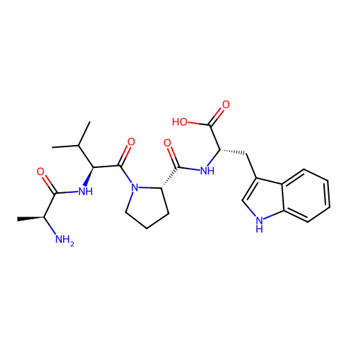 L-Tryptophan, L-alanyl-L-valyl-L-prolyl- structure