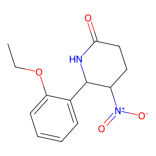 6-(2-Ethoxyphenyl)-5-nitropiperidin-2-one structure