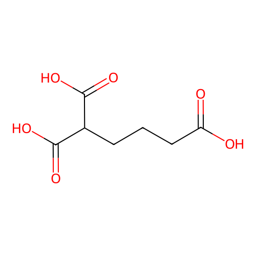 Butane-1,1,4-tricarboxylic acid structure