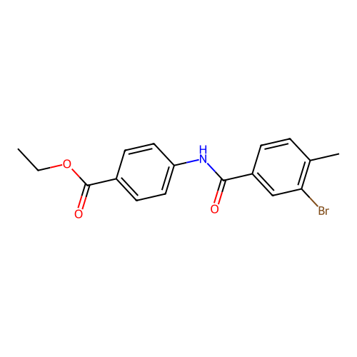 Ethyl 4-[(3-bromo-4-methylbenzoyl)amino]benzoate structure