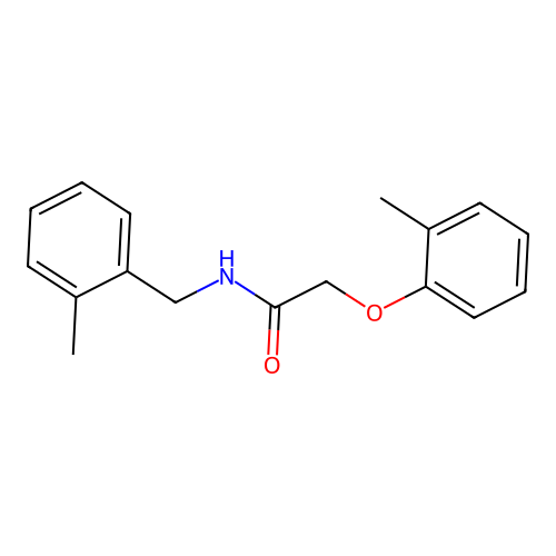 N-(2-methylbenzyl)-2-(2-methylphenoxy)acetamide structure