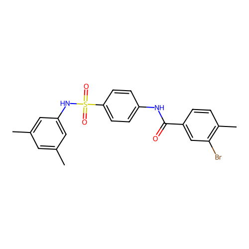 3-bromo-N-[4-[(3,5-dimethylphenyl)sulfamoyl]phenyl]-4-methylbenzamide structure