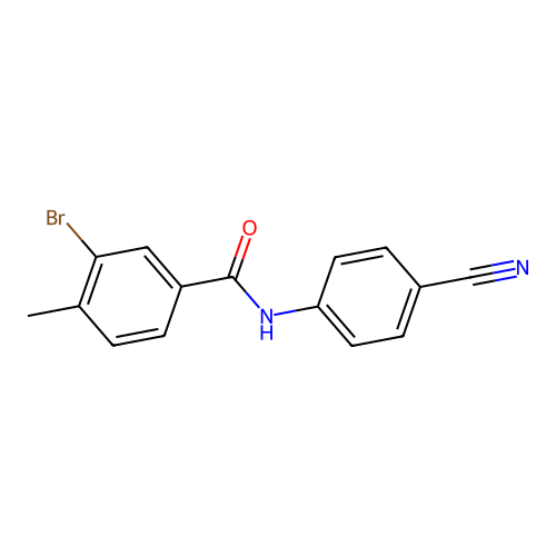 3-溴-N-(4-氰基苯基)-4-甲基苯甲酰胺 structure