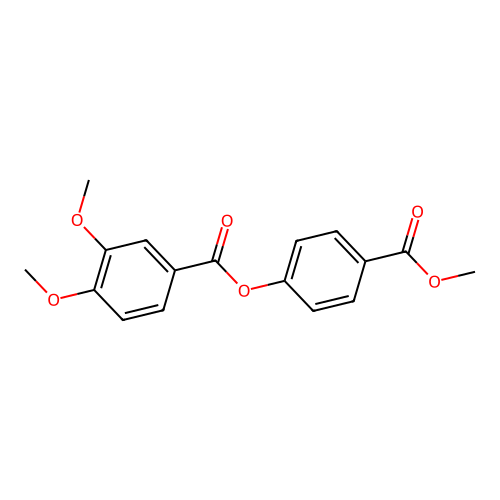 4-(Methoxycarbonyl)phenyl 3,4-dimethoxybenzoate structure