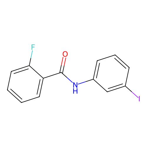 2-fluoro-N-(3-iodophenyl)benzamide structure