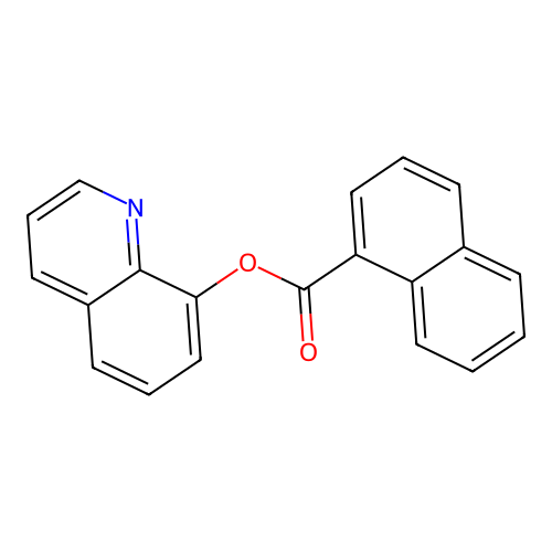 Quinolin-8-yl naphthalene-1-carboxylate structure