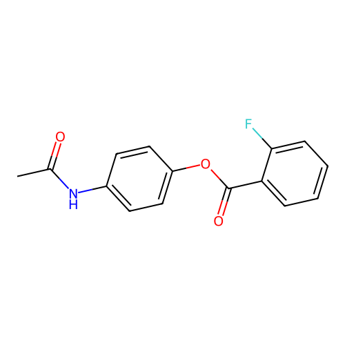 4-Acetamidophenyl 2-fluorobenzoate structure