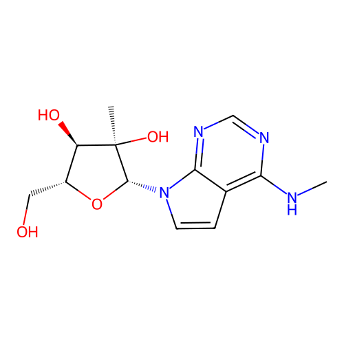 7-Deaza 2-C-methyl-N6-methyladenosine structure