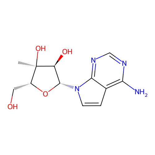 3-C-Me-7-deaza-adenosine structure