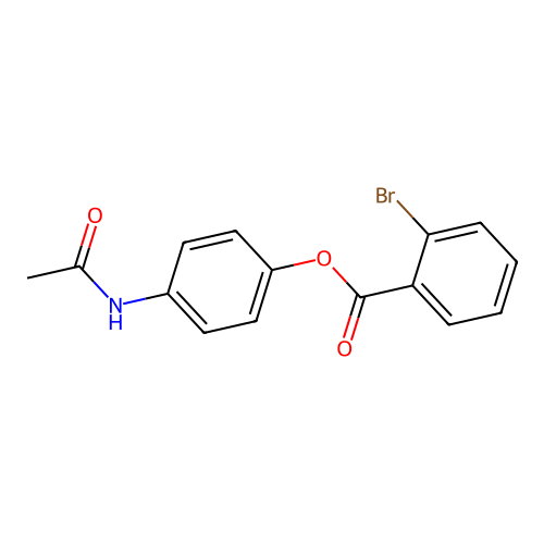 (4-Acetamidophenyl) 2-bromobenzoate structure