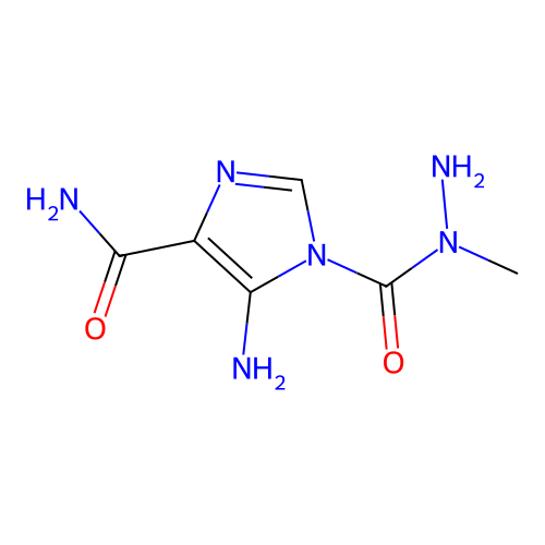 5-Amino-1-(1-methylhydrazinecarbonyl)-1H-imidazole-4-carboxamide structure