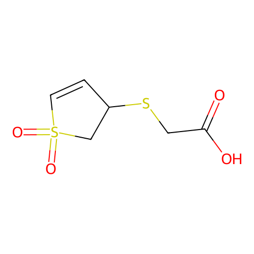 2-[(1,1-Dioxo-2,3-dihydrothiophen-3-yl)sulfanyl]acetic acid structure